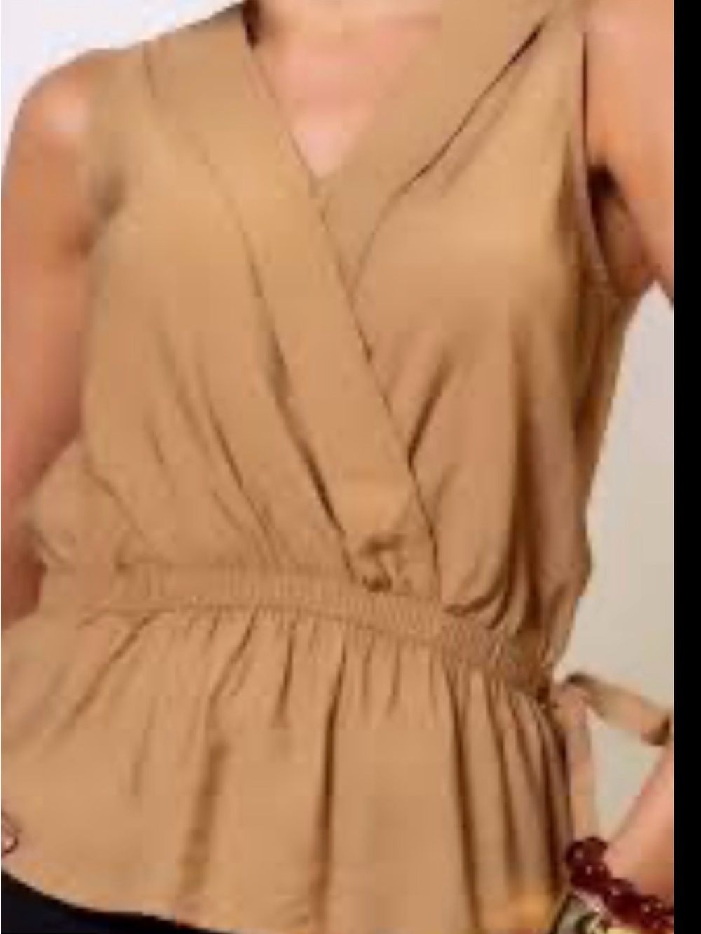 Banana Republic Tan Sleeveless Top